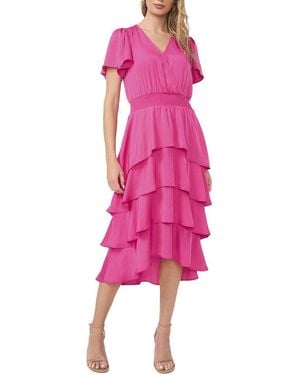 Vince Camuto Tiered Dress - Pink
