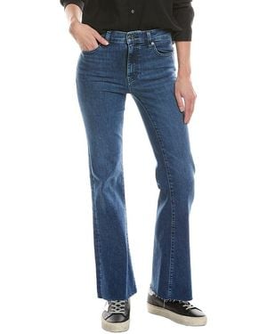 FRAME The Icon Ease Raw After Flare Jean - Blue
