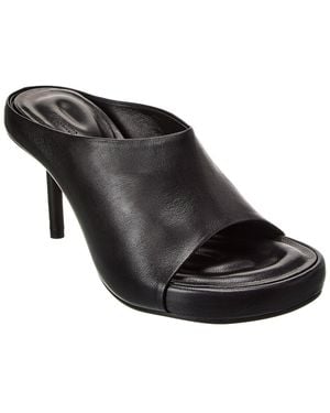 Jacquemus Les Mules Nuvola Leather Sandal - Black
