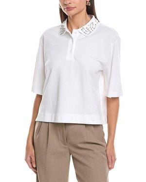 Marella Gonzaga Boxy Polo Shirt - White