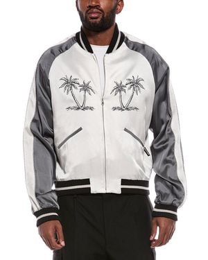 Palm Angels Printed Jacket - Gray