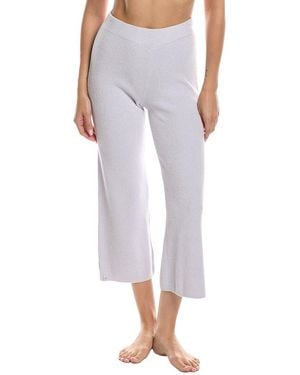 Barefoot Dreams Cozychic Ultra Lite Ribbed Slit Crop Pant - Purple