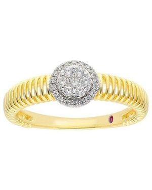 Ethos Creations Brilliant Bloom 14K 0.20 Ct. Tw. Lab-Grown Diamond Ring - Metallic