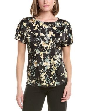 Anne Klein Bateau Neck Top - Black