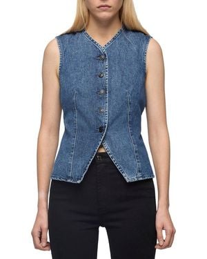 7 For All Mankind Lady Vest - Blue