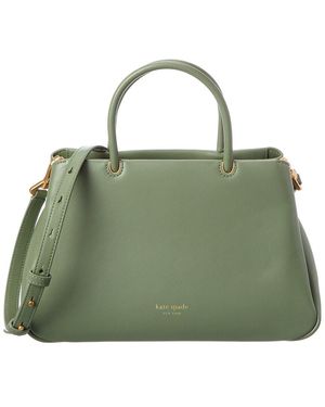 Kate Spade Grace Fine Grain Leather Medium Satchel - Green
