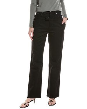 7 For All Mankind Double Waisted Trouser - Black