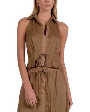 Elan Top - Brown