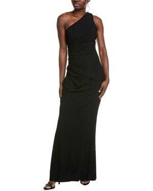 La Petite Robe Di Chiara Boni Yuuta One-Shoulder Gown - Black
