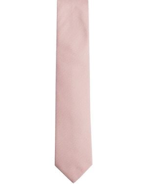 Reiss Ceremony Silk-Blend Tie - Pink