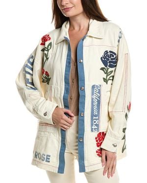 Free People Zazu Reversible Liner Jacket in Brown | Lyst