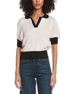 Elan Polo Sweater - White