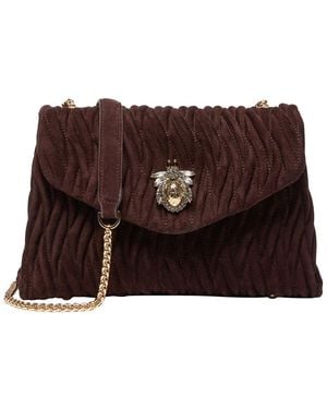 Dune Darling Suede Handbag - Brown