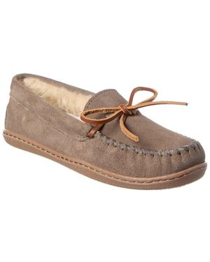 Minnetonka Suede Slippers - Brown