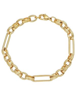 Adornia 18K Plated Stainless Steel Bracelet - Metallic