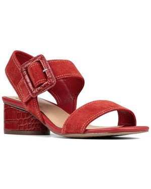 Donald J Pliner Mobie Leather Sandal - Red