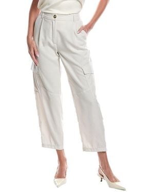 Marella Alisso Wool Trouser - White