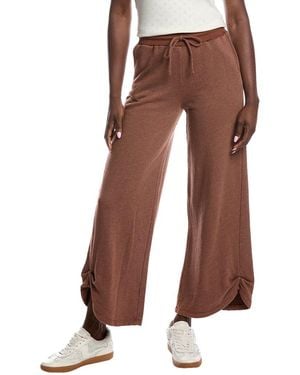 Project Social T Nigel Pleated Wide Leg Pant - Brown