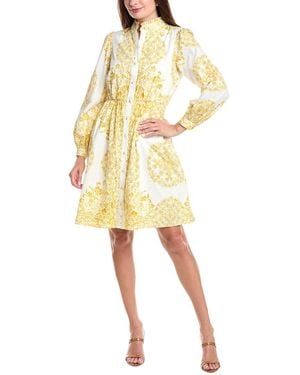 Julia Jordan Puff Sleeve Shirtdress - Yellow