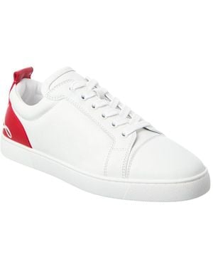 Christian Louboutin Fun Louis Junior Leather Sneaker - White