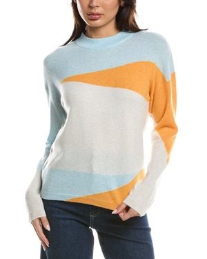 Forte Waves Crewneck 100% Cashmere Jumper - Grey
