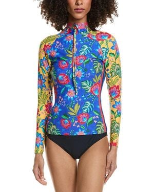 Johnny Was Rumba Mix Surf Shirt - Blue