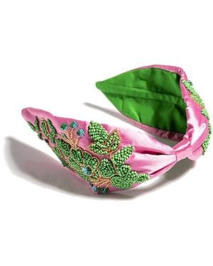 Shiraleah Embellished Wide Headband - Green