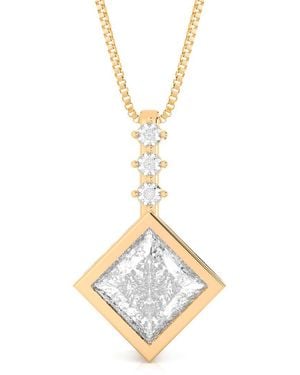 Amairah 14K Rose 3.00 Ct. Tw. Lab-Grown Diamond Pendant Necklace - Metallic