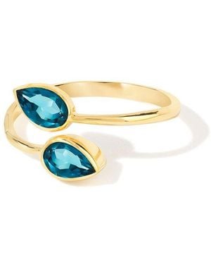 TIRAMISU 14K Over 1.08 Ct. Tw. London Topaz Solitaire Ring - White