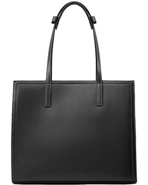 Adele Berto Leather Tote - Black