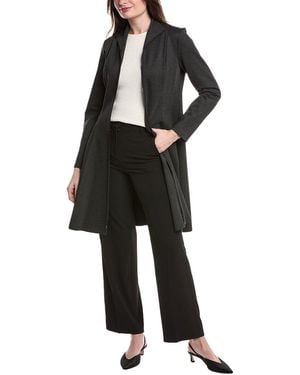 Joseph Ribkoff Pleated Coat - Black