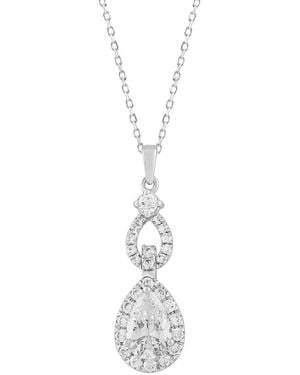 Ethos Creations Brilliant Bloom 14K 1.50 Ct. Tw. Lab-Grown Diamond Pendant - White