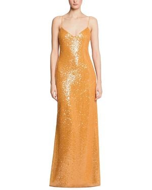 Halston Glora Sequin Gown - Orange