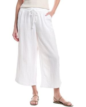 Tommy Bahama Gauze High-Rise Wide Leg Pant - White