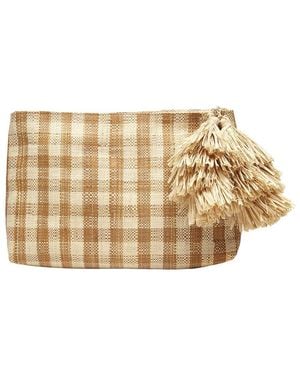 Mar Y Sol Hazel Raffia Clutch - Natural