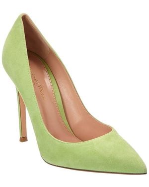 Gianvito Rossi 100 Suede Pump - Green