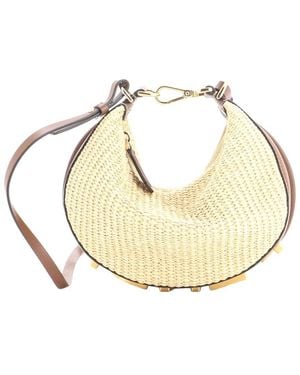 Fendi Raffia Graphy Bag Mini (Authentic Pre-Loved) - Natural