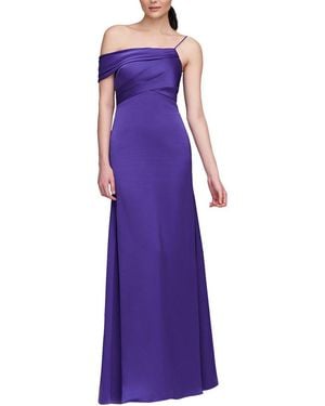 THEIA Alaina One Shoulder Gown - Purple
