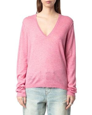 Zadig & Voltaire Rivy Cashmere Jumper - Pink