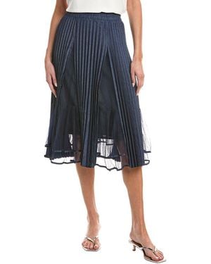 Gracia Pleated Skirt - Blue