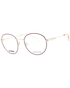 Moschino Mol613 52Mm Optical Frames - Metallic