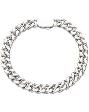 jean claude Dell Arte Stainless Steel Zig Zag Bracelet - Metallic