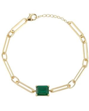 Sphera Milano 14K Plated Cz Bracelet - Metallic