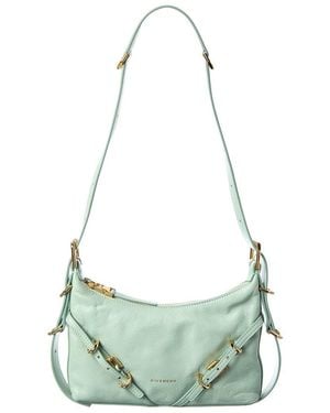 Givenchy Voyou Medium Leather Shoulder Bag - Green