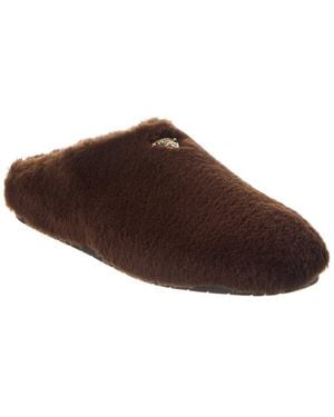 Prada Shearling Mule - Brown