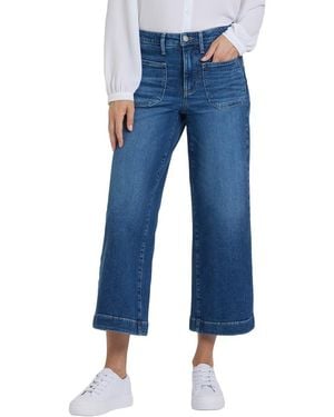 NYDJ Petite Teresa Opera Wide Leg Jean - Blue