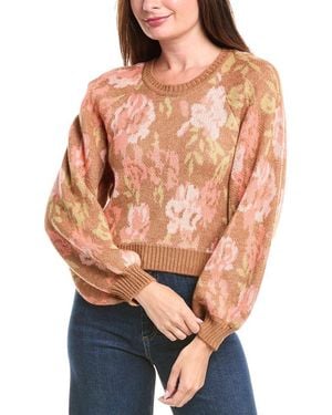 Saltwater Luxe Balloon Sleeve Jumper - Blue