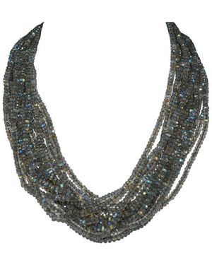 Arthur Marder Fine Jewelry Silver Labradorite Layered Necklace - Metallic