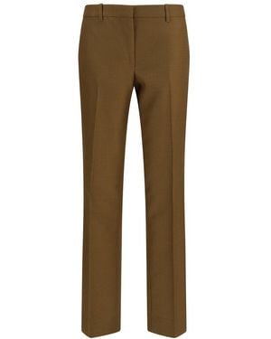 Burberry Wool & Mohair-Blend Trouser - Natural