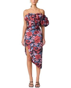 Elliatt Delphine Midi Dress - Red